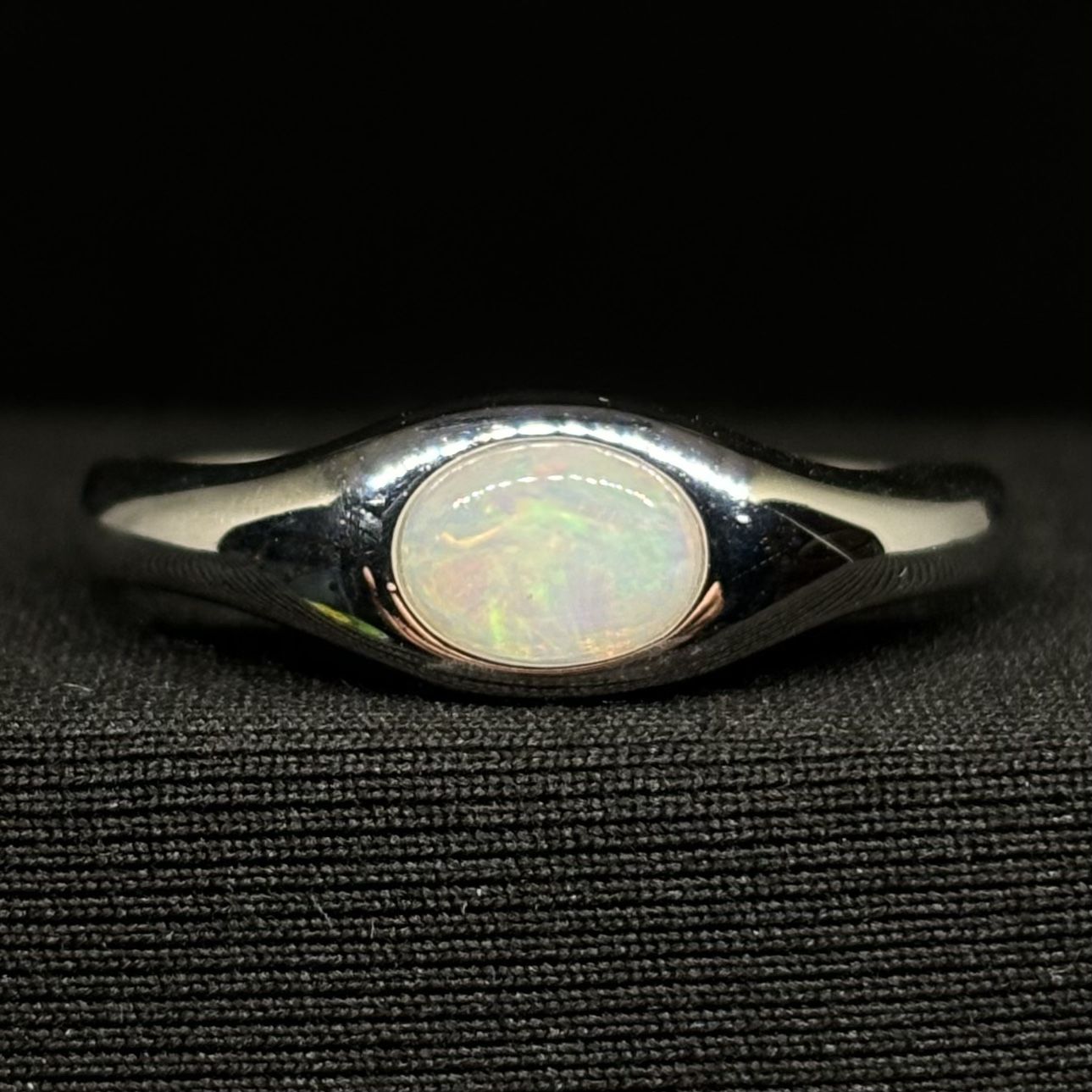 Broad Ethiopian Welo Opal Handmade Adjustable Ring 100% Authentic & Natural
