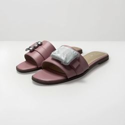 Nine West Goleia Women’s Flat Sandals Medium Pink Size 8.5 M New In Box