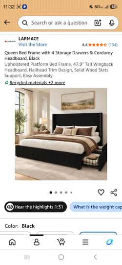 Queen bed