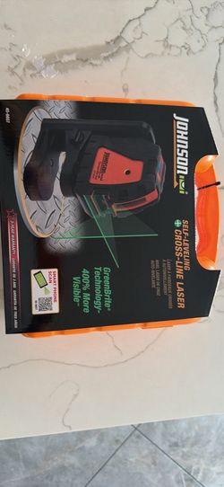 Johnson GreenBrite 40-6657 Self-Leveling Cross-Line Laser Level Kit