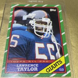 Lawrence Taylor 1986 New York Giants Topps Trading Card