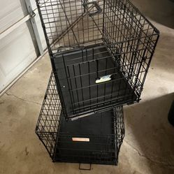 Wire Dog Crate - Small 24" Long, Medium 30" long set of 2