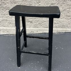 MUST SELL black solid wood wooden bar stool counter height plant stand