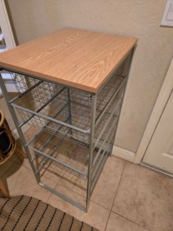 Storage Rack with Bins