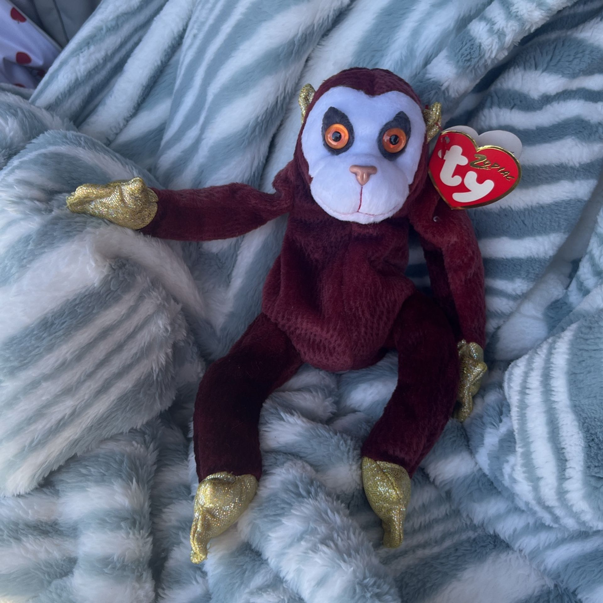 Beanie, Boo Monkey From The Zodiac Collection