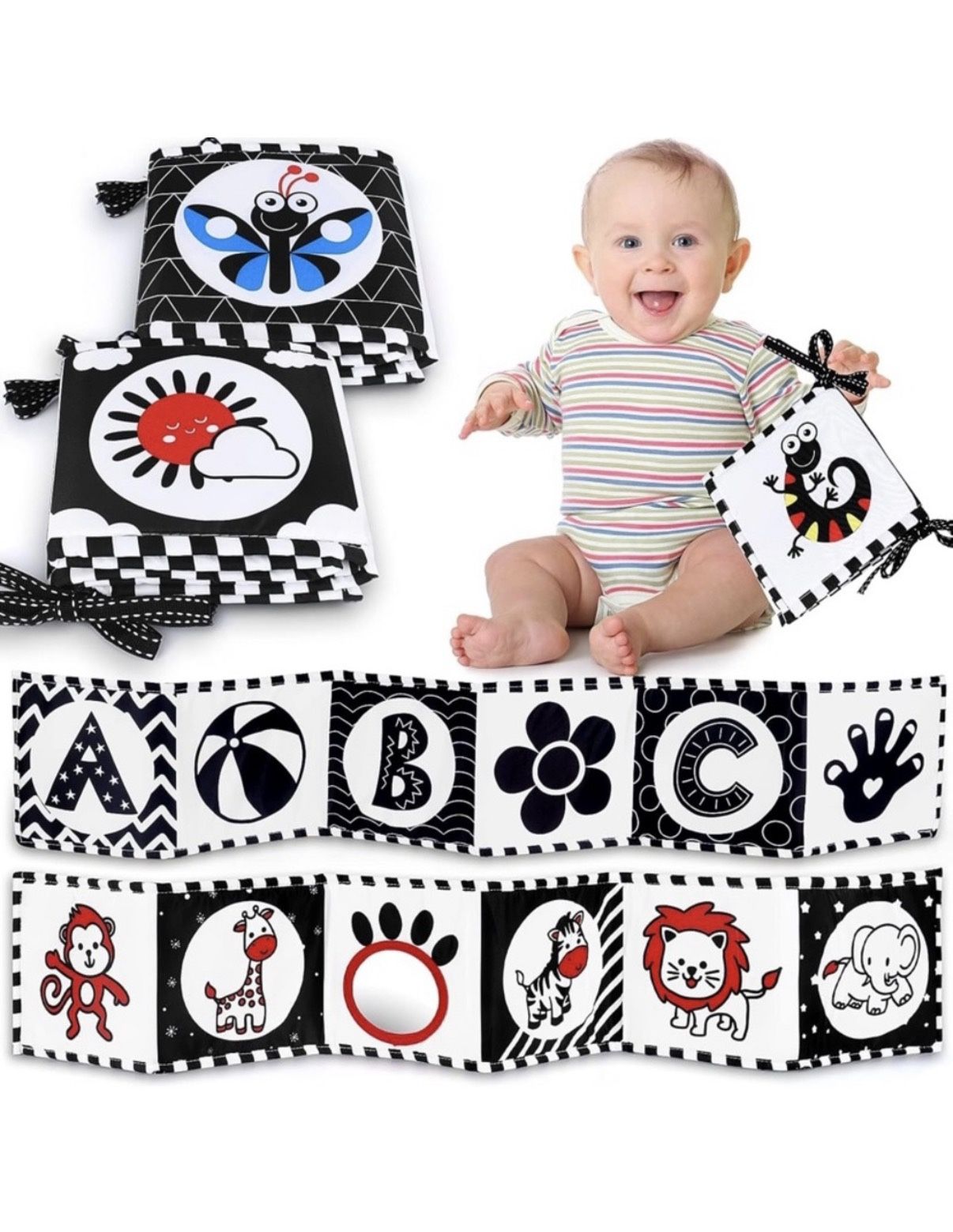 Montessori Tummy Time Toys for Babies