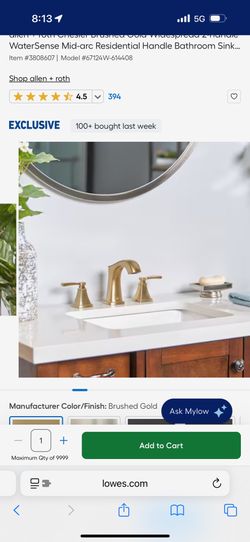 Sink Gold Faucet