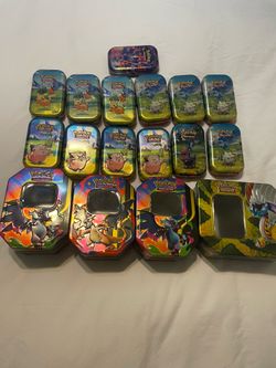 Empty Pokemon Tins (Ascended Heroes, Mega Charizard, Mega Evolutions)