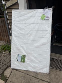 Brand New One Panel Vinyl Privacy Fence Panel, White 4 by 6 ft, new in plastic, $30