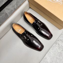 Christian Louboutin Men’s Leather Shoes With Box New 