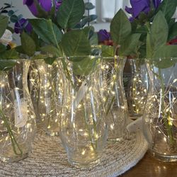 Table Center Vases With Lights