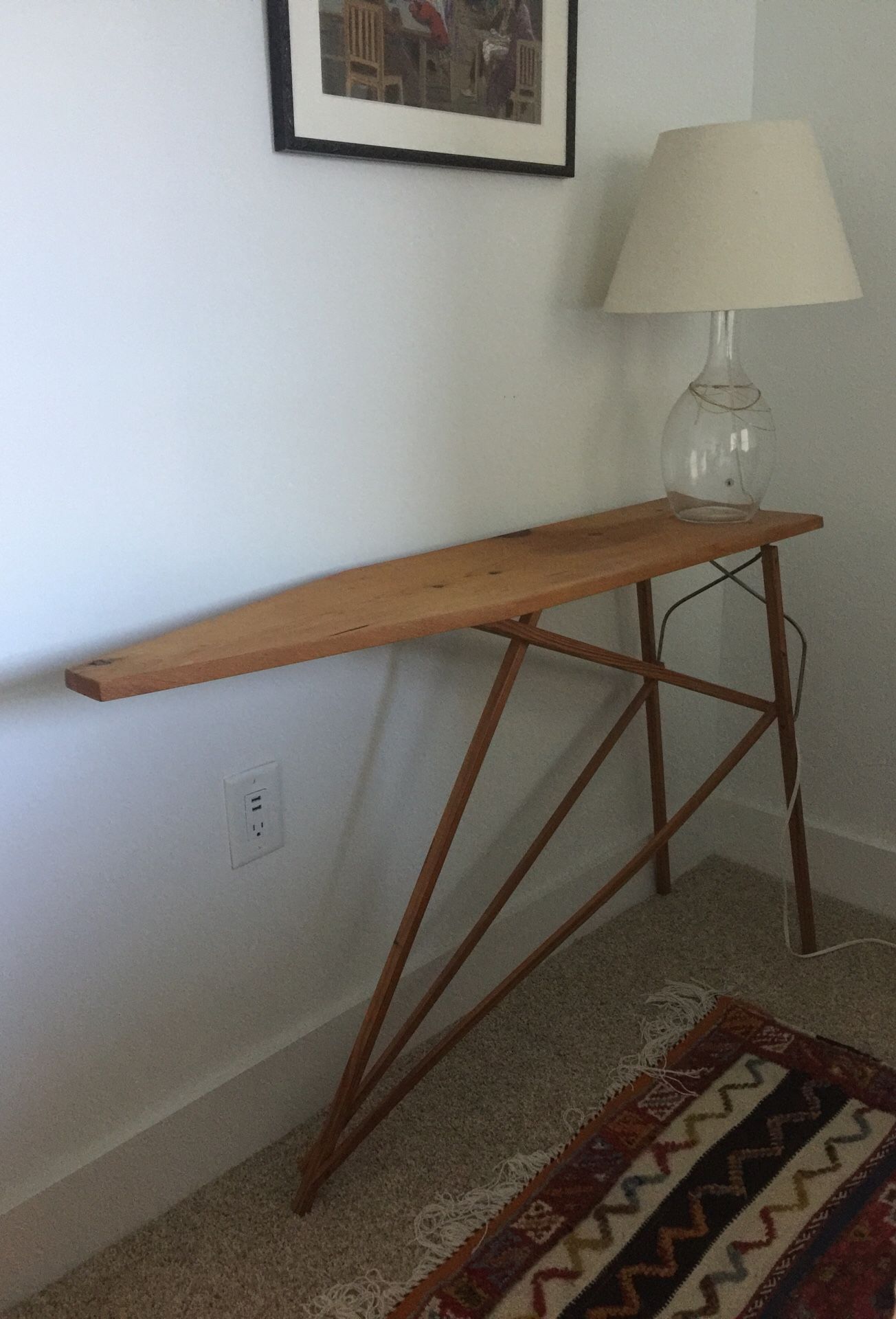 Vintage Ironing Table Accent Table