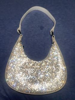 Silver Sparkly Shoulder Bag