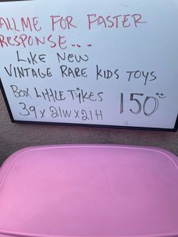 Vintage little tikes toy box