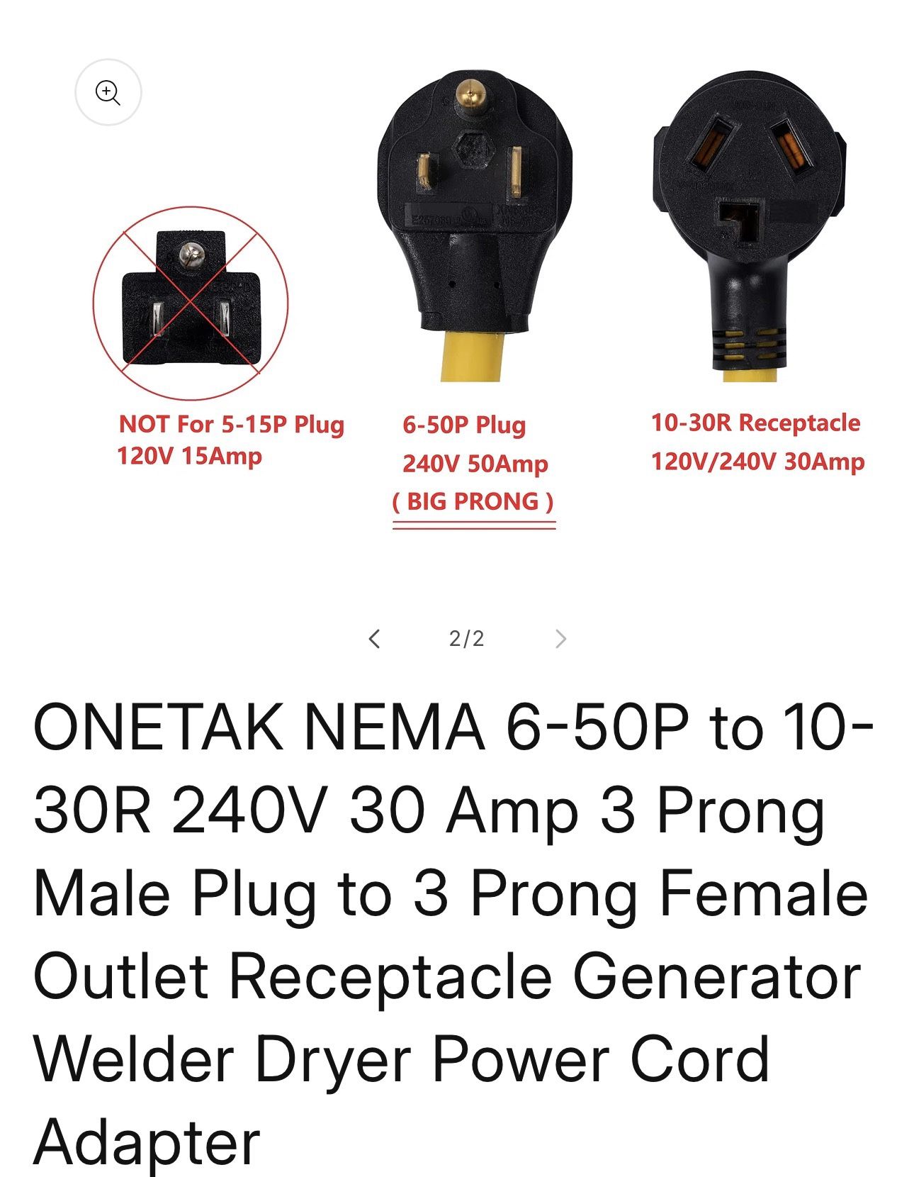Nema 6-50P To 10-30R 40v 30