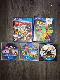 Rayman Legends (Sony PlayStation 4, 2014) + Legos PS4 Little Big Planet Avengers