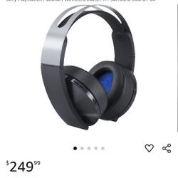 PlayStation Platinum Gaming Headset. 