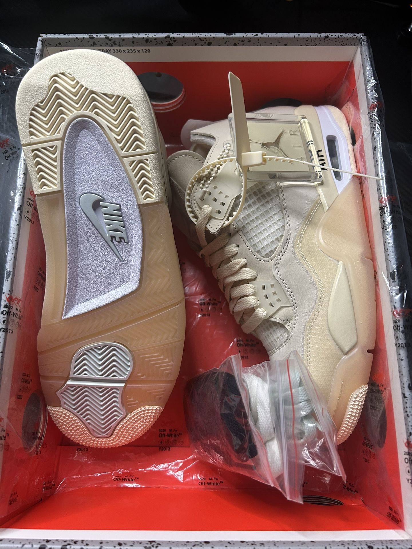 Jordan 4 Off White Sail Size 7.5M New