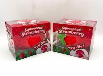 NEW  Sunny Days Squeeezy Jumbo Strawberry Squishy