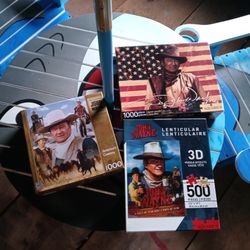 3 John Wayne Jigsaw Puzzles