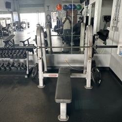 The Star Trac Instinct Olympic Flat Bench