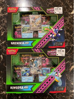 Pokemon TCG Shrouded Fable Greninja & Kingdra EX Collection Box Set Sealed
