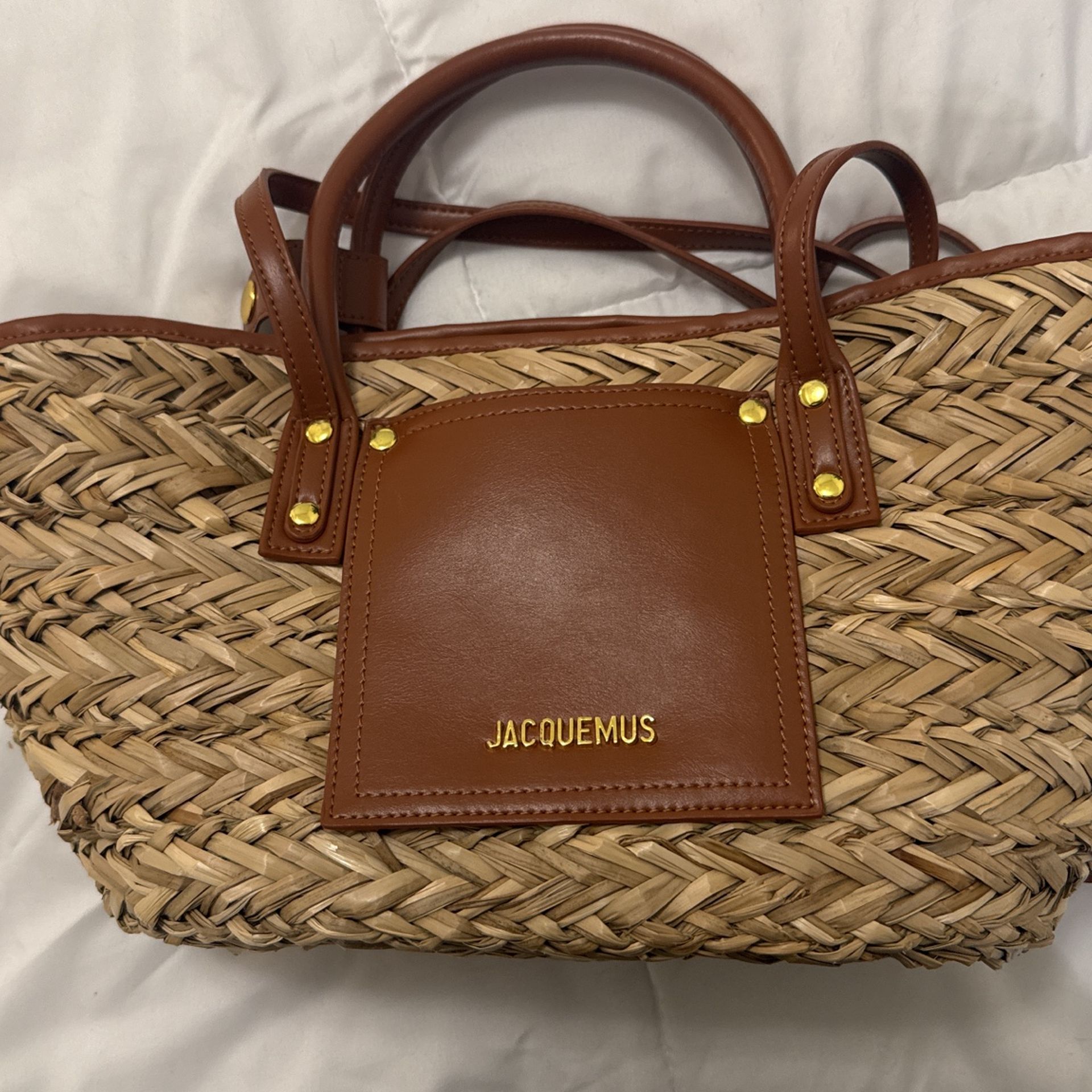 JACQUEMUS Beige & Brown Les Classiques 'Le Petit Panier Soli' Tote