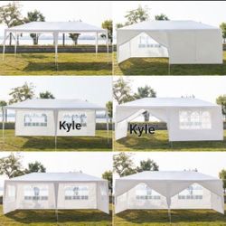 10'x20' White Gazebo Party Tent Canopy  Wedding Party Tent  Canopy Carpa