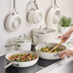 KitchenAid Hard-Anodized Ceramic Induction Cookware Set, 11-piece LIKE NEW