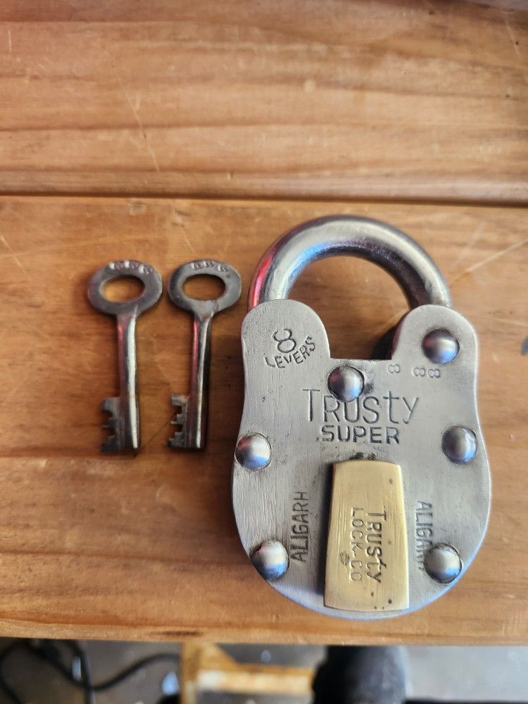 Lock, Vintage Trusty Super Lock.