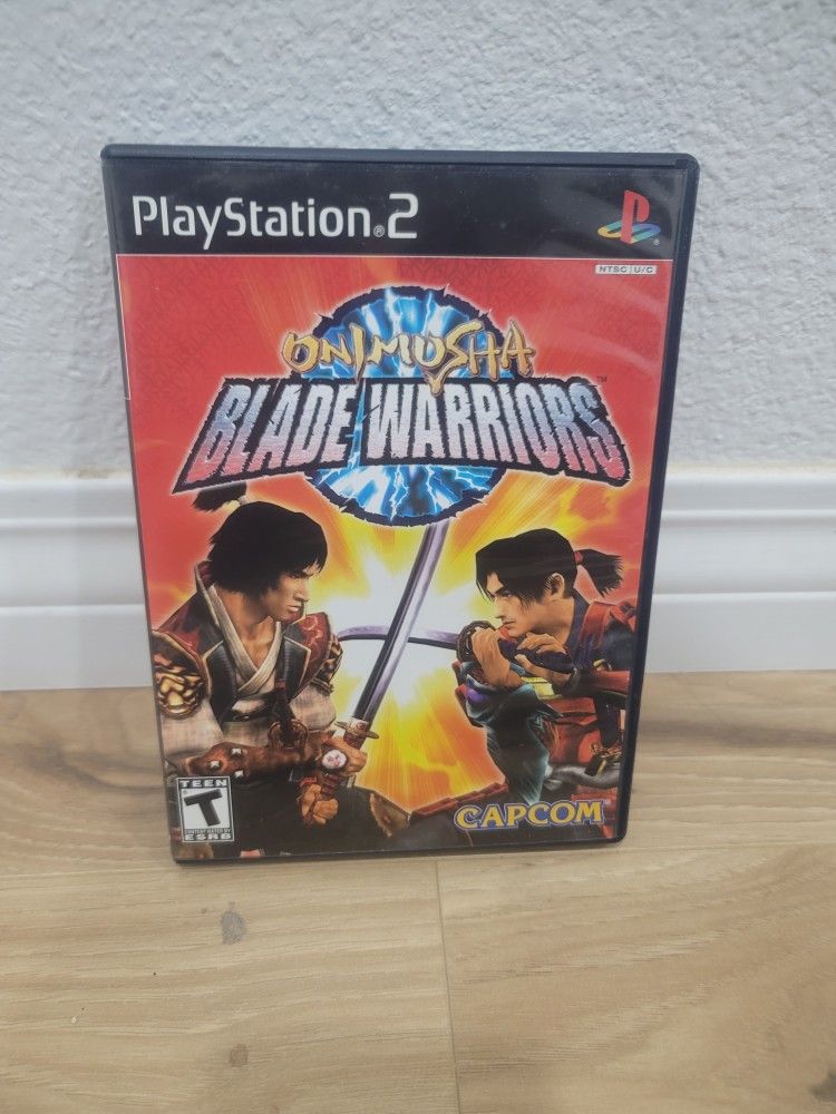 PS2 ONIMUSHA BLADE WARRIORS WITH CASE NO MANUAL