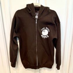 🎳 Fun like new brown The Dude Abides Lebowski bowling zip up hoodie