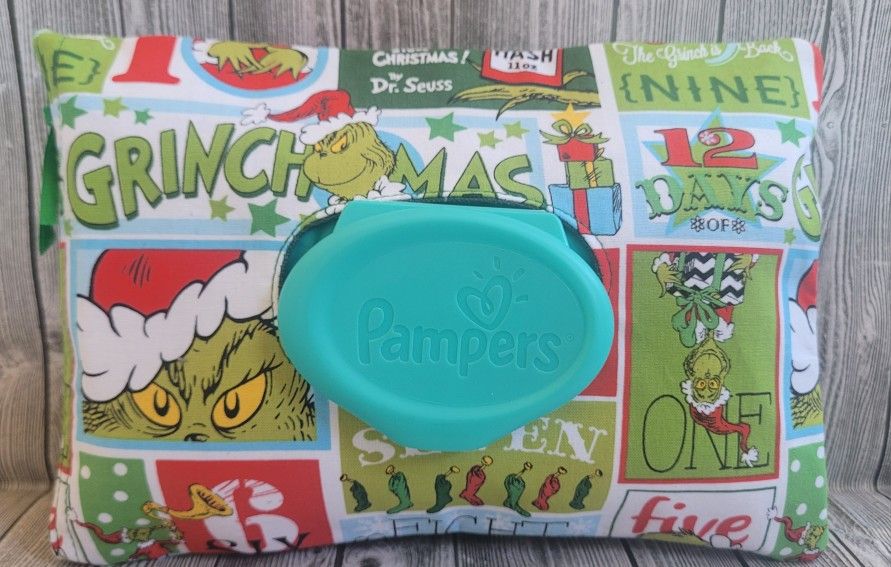 Grinch Pampers Wipes Cover 