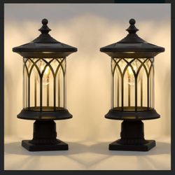 Solar Post Lights (2 Pack)