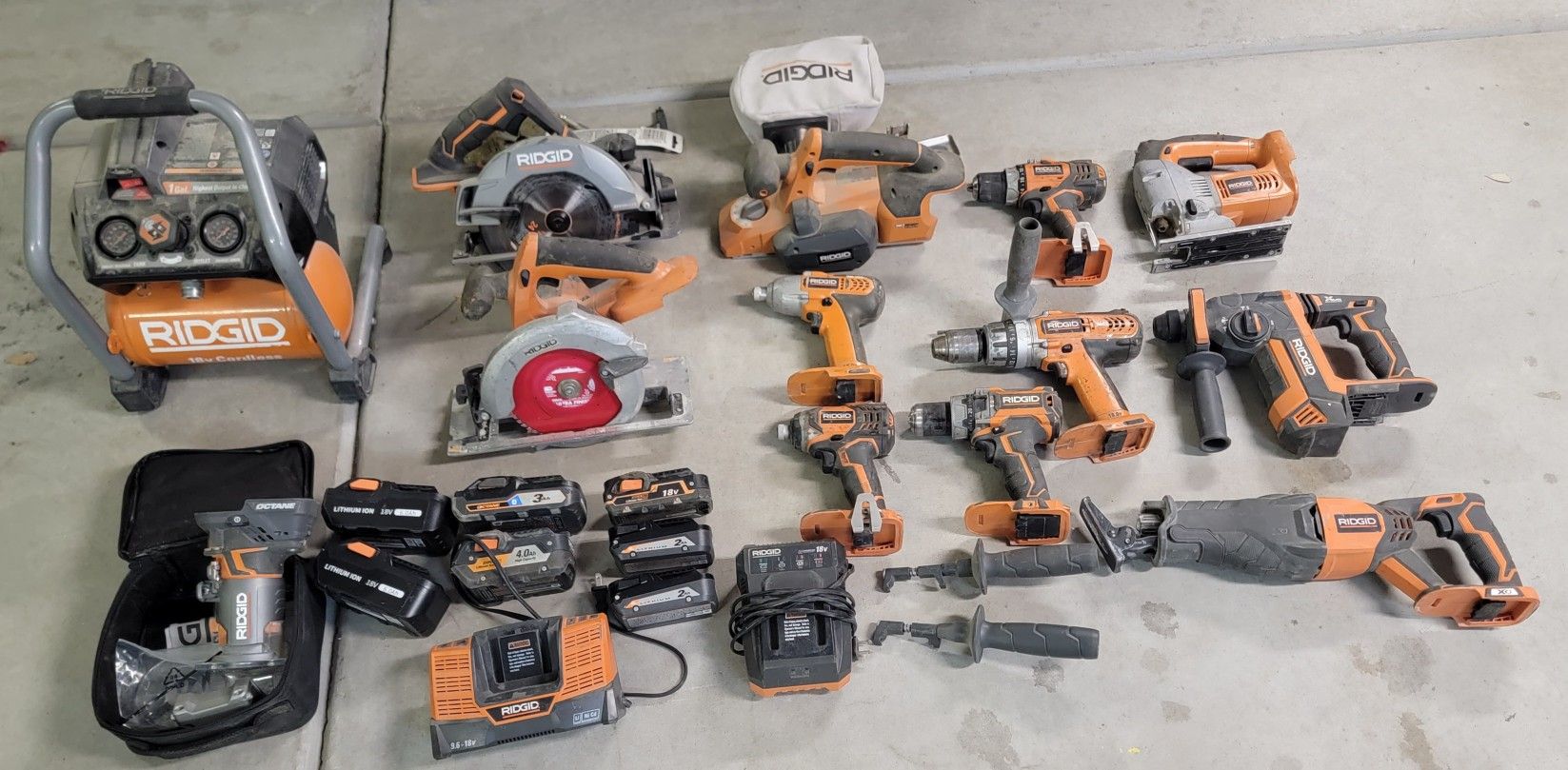 Rigid 18 V Cordless Tools