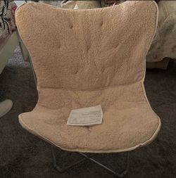 Butterfly chair light pink color