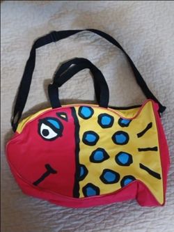 Vintage 90's colorful vinyl lunch bag (27)