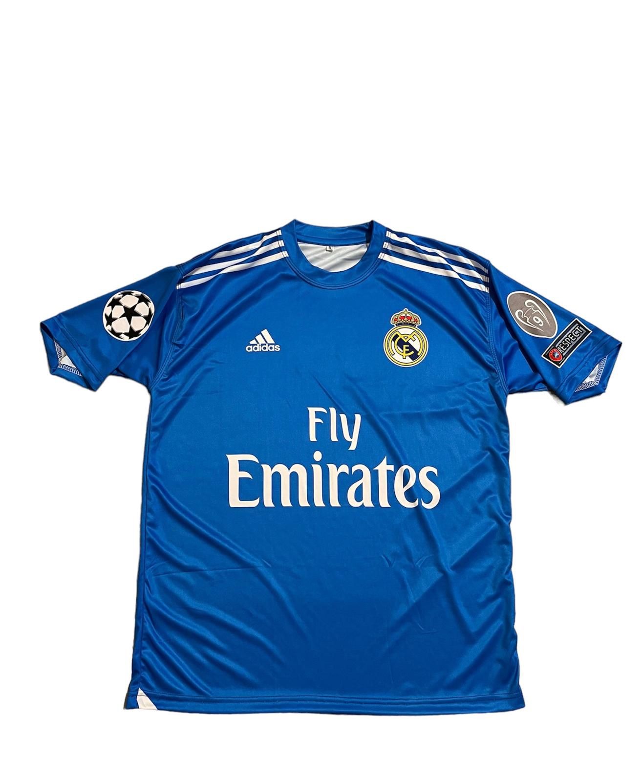 Retro Ronaldo Real Madrid 2013/2014 Blue Jersey With Patches