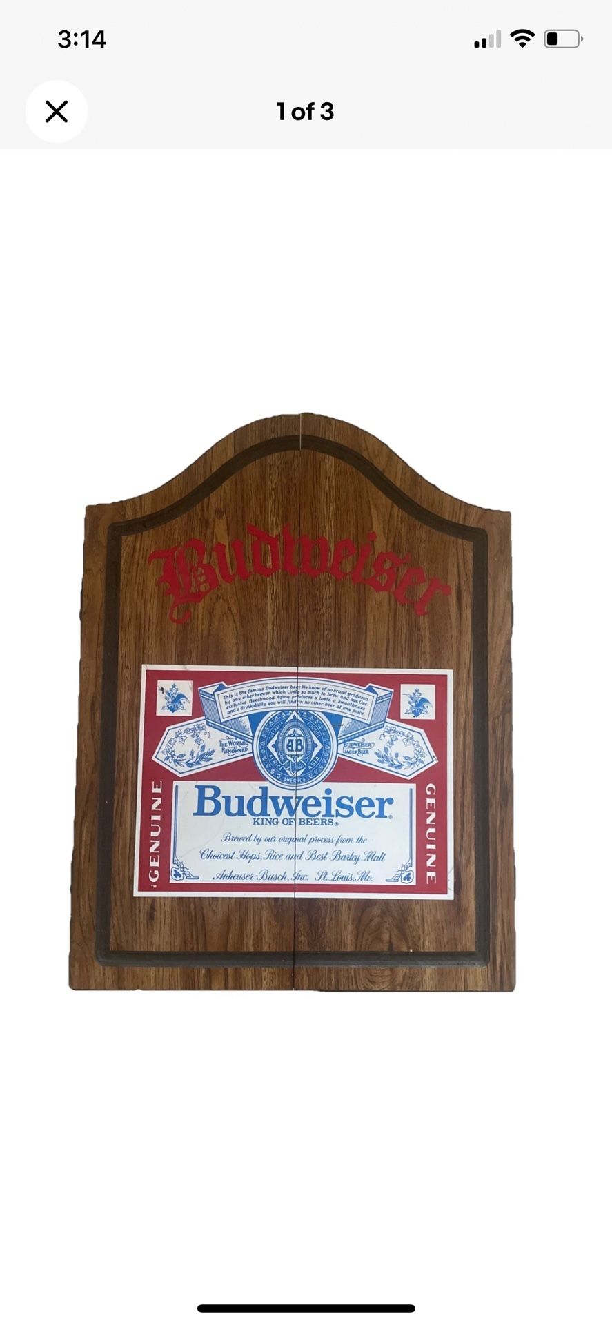 Vintage Budwesier Dartboard case