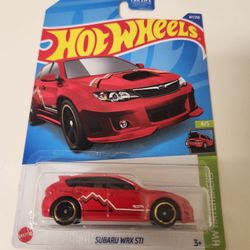 Hot Wheels Subaru Wrx Sti Hatchback Red 