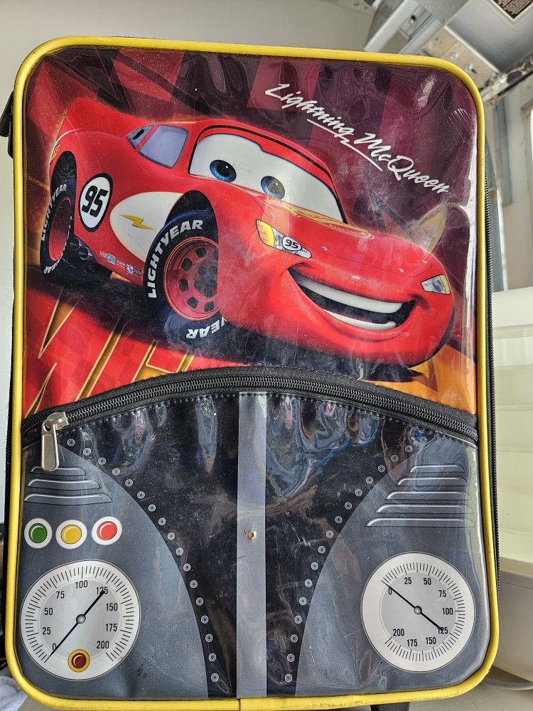 Carryon Suitcase Child Disney Cars Movie