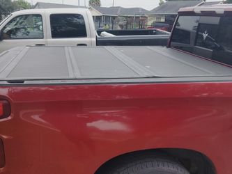 Truck bed cover for a Chevy truck 2020
