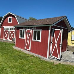 SHED FOR SALE 12X16 INSTALLED 8 FEET WALLS 