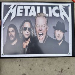 For Sale Wall Plaque Of The Band Metallica