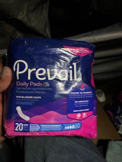 Prevail Daily Pads for Bladder Leaks 20 Count x6