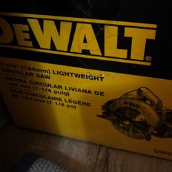 brand New Dewalt, Lightweight Circular Saw