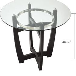 Glass Top High Bar Table