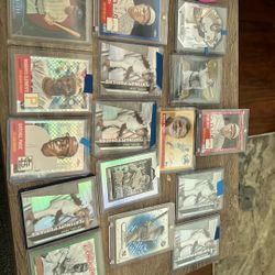 Babe Ruth Roberto Clemente Satchel Paige Refractor Insert Lot