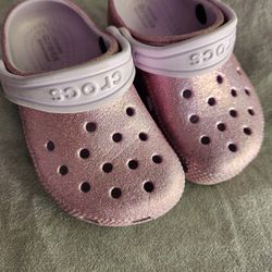 Toddler Glitter Crocs