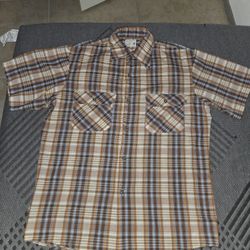 Vintage Rockabilly Plaid Shirt M. Big Mac JC Penny 